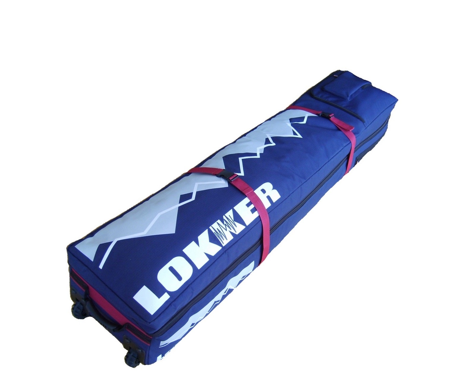 LOKKER EXTRA LONG Borsa Da Sci Doppia Con Ruote – Per Sci Fino A 180cm, Nylon Ripstop