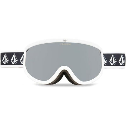 Volcom FOOTPRINTS WHITE RERUN/SILVER CHROME snowboard goggles silver mirrors (VG0622316)