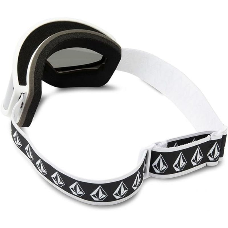 Volcom FOOTPRINTS WHITE RERUN/SILVER CHROME snowboard goggles silver mirrors (VG0622316)